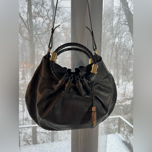Michael Kors Colection Skorpios hobo amazing black bag. Unique. Beautiful design - Picture 3 of 15